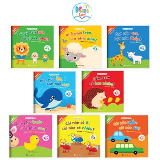 Sách - Bộ 8 Cuốn Ehon Toán Học Đầu Đời Cùng Con Học Toán - Song Ngữ Việt Anh Cho Bé 0-3 Tuổi