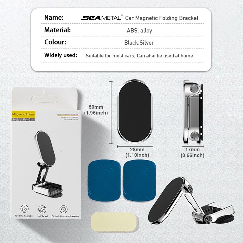Giá Đỡ Điện Thoại Hút Nam Châm Siêu Chắc Chắn ,Có Thể Gập Lại Cho Xe Hơi