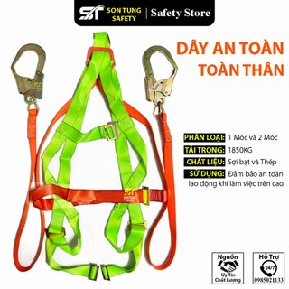 Dây an toàn lao động, dây toàn thân 1 móc, 2 móc