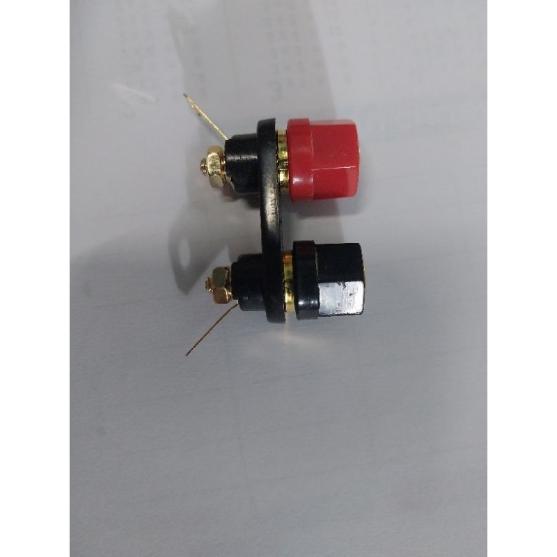 Trạm loa -Cọc loa đôi hai màu đỏ đen