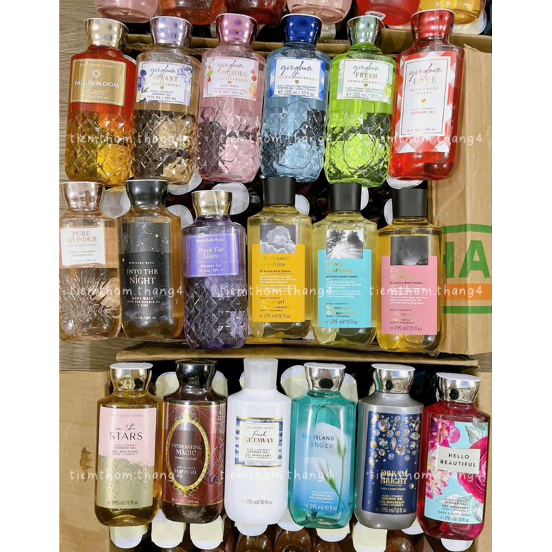 •𝐆𝐢𝐧𝐠𝐡𝐚𝐦 𝐕𝐢𝐛𝐫𝐚𝐧𝐭• Bath & Body Works - Sản phẩm dưỡng và xịt thơm toàn thân
