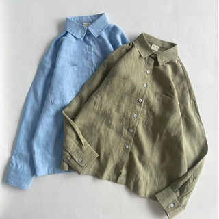 Jacket linen tưng premium washed dày mềm - Mé Hè