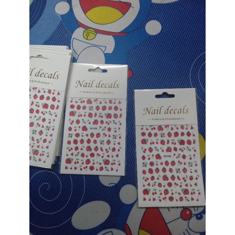 * Chuyên cung cấp sỉ và lẻ nails toàn quốc * Sticker hình dán dâu tây siêu dễ thương và hot