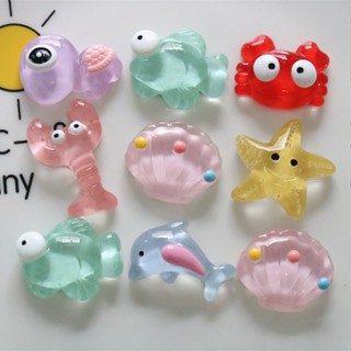 Charm Gắn Dép Crocs, Sticker Jibitz Hình Động Vật Biển Cua, Tôm, Sao, Cá, Rùa Trang Trí DIY Vỏ Ốp Điện Thoại