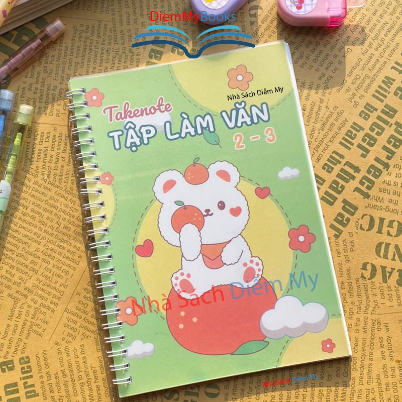 Sách Lớp 2,3- Takenote Tập Làm Văn Lớp 2 và 3 A5 Kích Thước 14.5x20.5 Cm