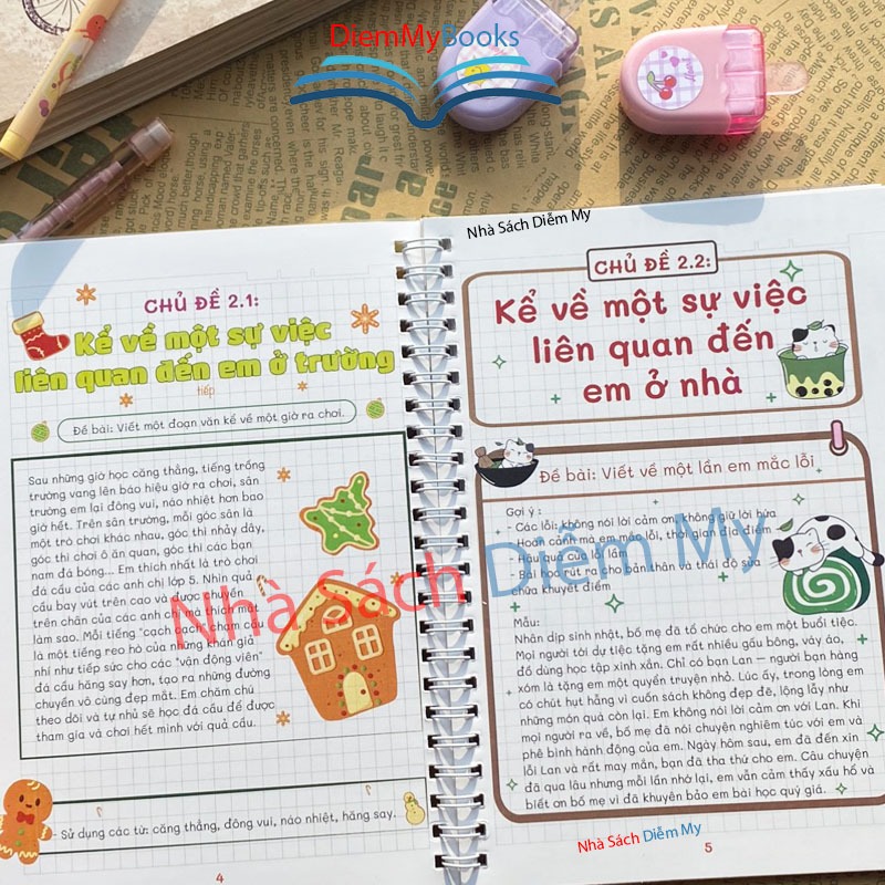 Sách Lớp 2,3- Takenote Tập Làm Văn Lớp 2 và 3 A5 Kích Thước 14.5x20.5 Cm