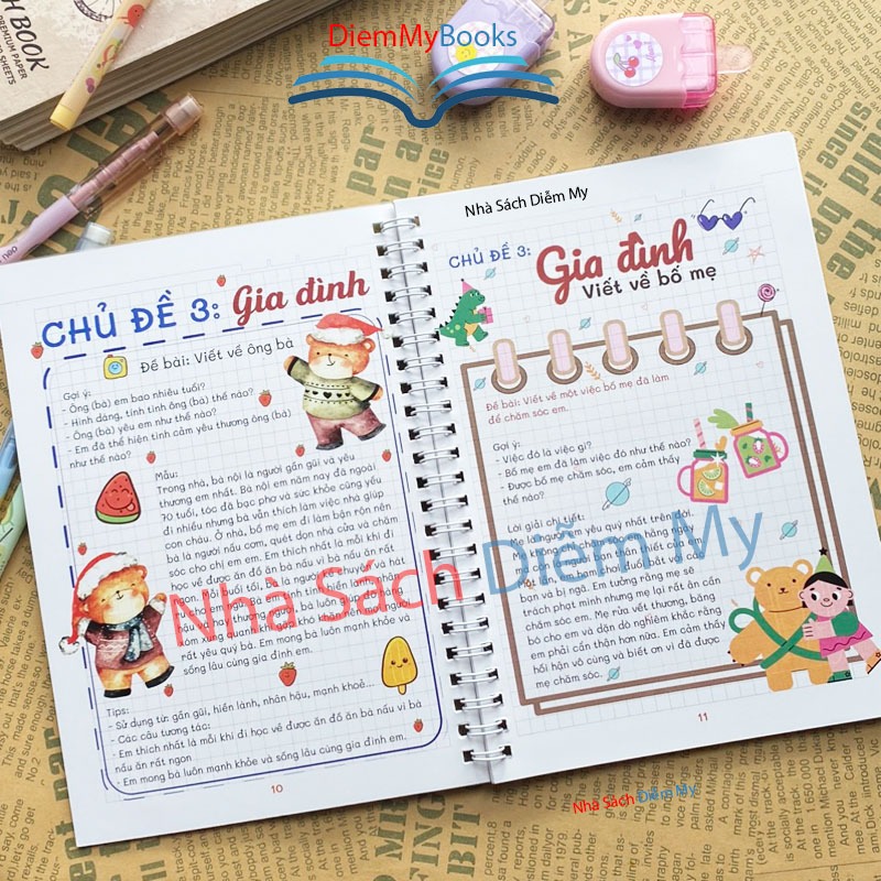 Sách Lớp 2,3- Takenote Tập Làm Văn Lớp 2 và 3 A5 Kích Thước 14.5x20.5 Cm