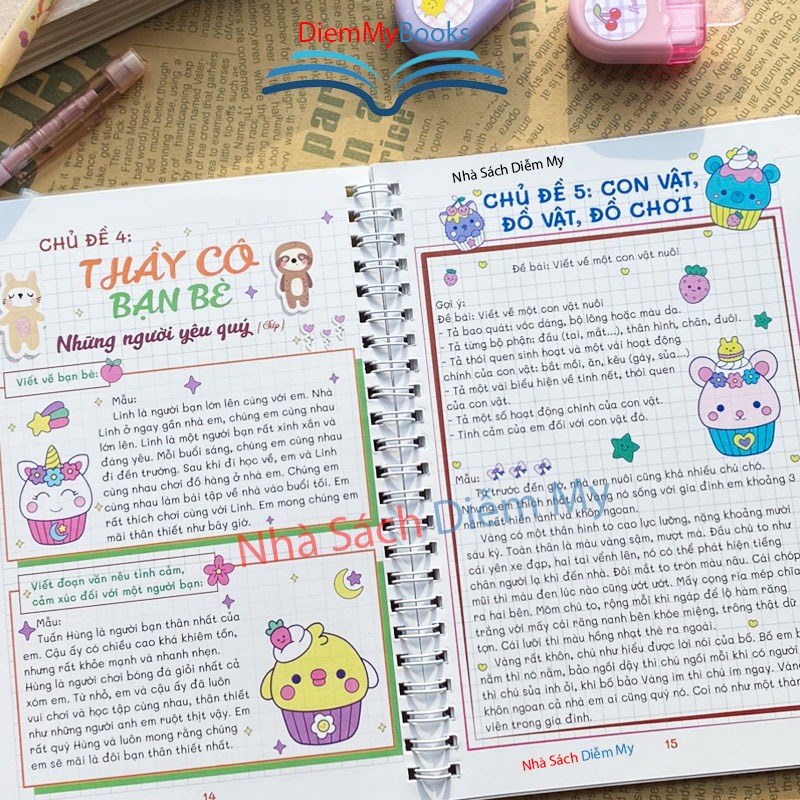 Sách Lớp 2,3- Takenote Tập Làm Văn Lớp 2 và 3 A5 Kích Thước 14.5x20.5 Cm