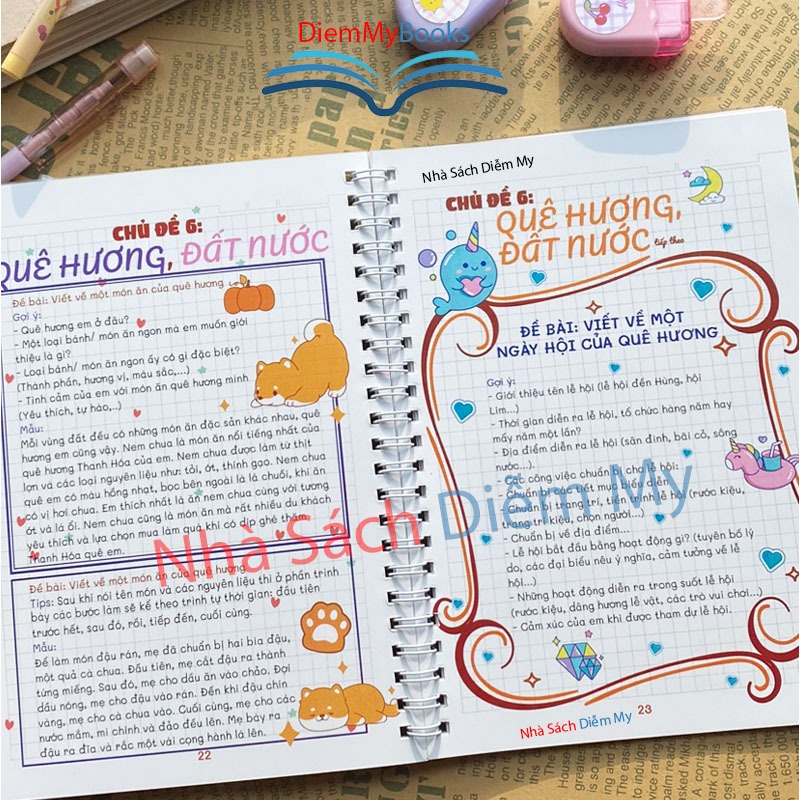 Sách Lớp 2,3- Takenote Tập Làm Văn Lớp 2 và 3 A5 Kích Thước 14.5x20.5 Cm