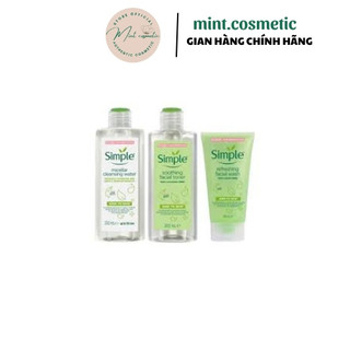 Set sữa rửa mặt và tẩy trang  Simple(có tách lẻ)