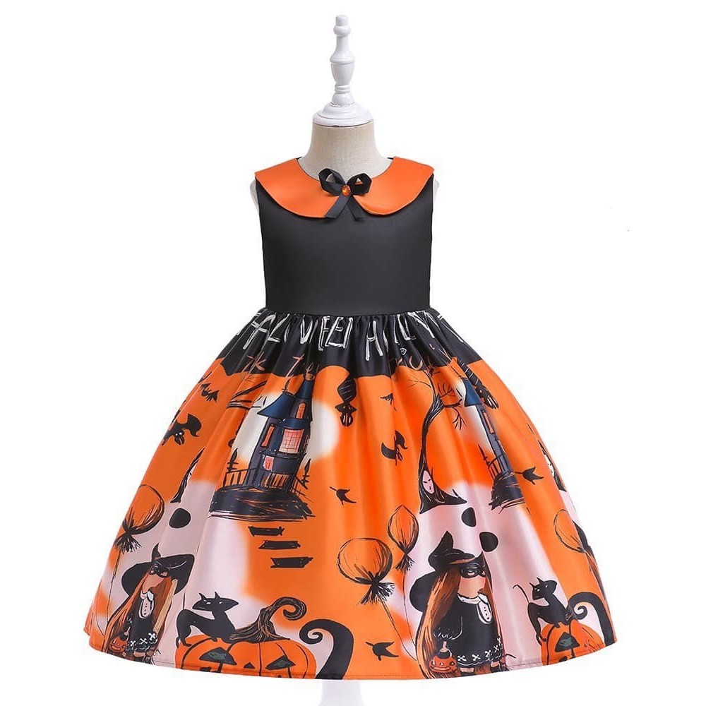 Váy đầm hóa trang Halloween xinh xắn cho bé gái dự tiệc