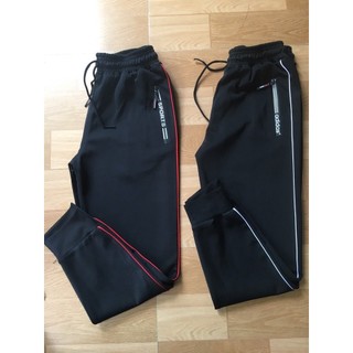 Quần jogger thun có khóa kéo