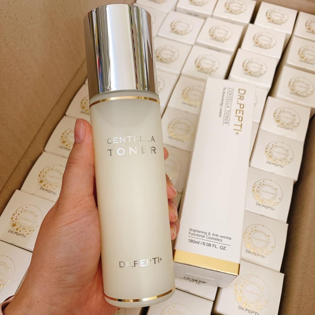 Nước Hoa Hồng Dr.Pepti+Centella Toner 180ml Hàn Quốc Giúp Se Khít Lỗ Chân Lông, Dưỡng Da Căng Bóng