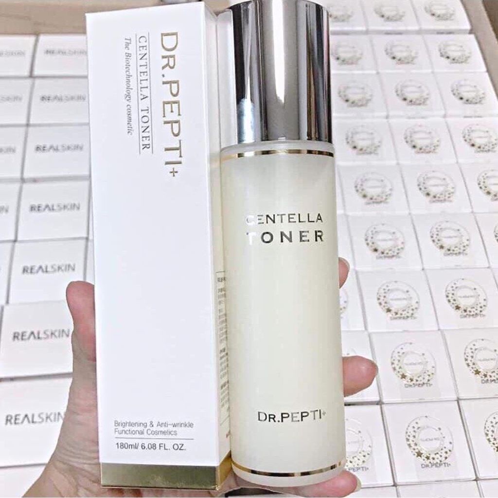 Nước Hoa Hồng Dr.Pepti+Centella Toner 180ml Hàn Quốc Giúp Se Khít Lỗ Chân Lông, Dưỡng Da Căng Bóng