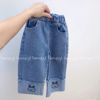 Quần bò thêu thỏ cho bé 10-22kg