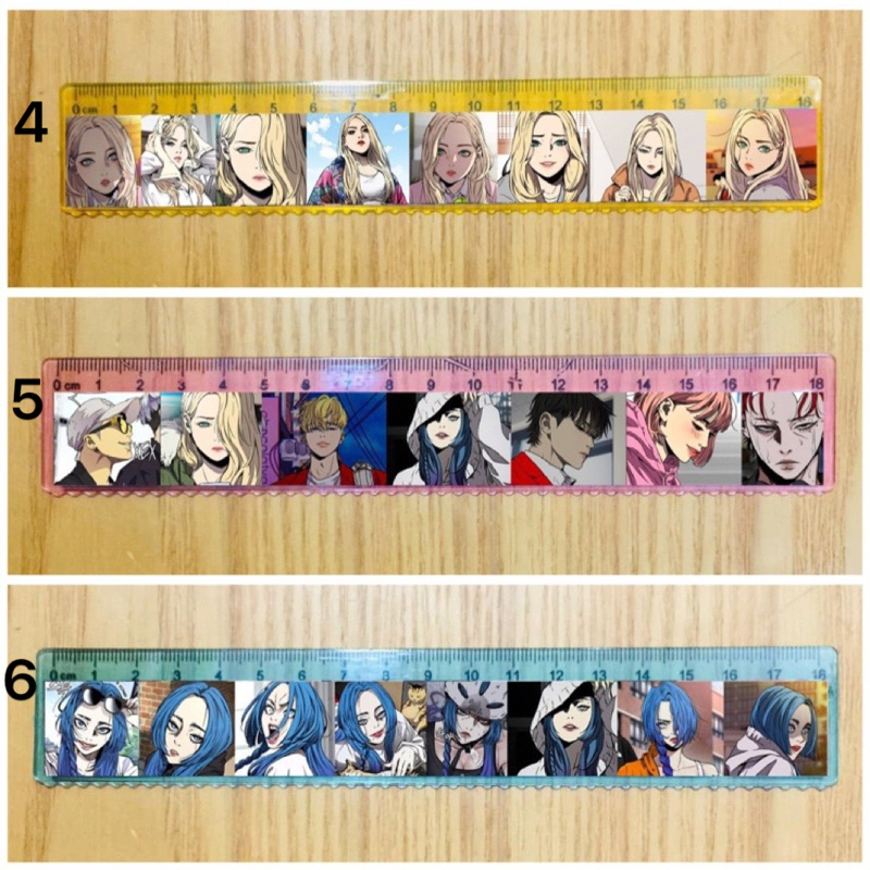 Thước kẻ hình BL owen knight 2 cái khác nhau/ thước anime owen knight
