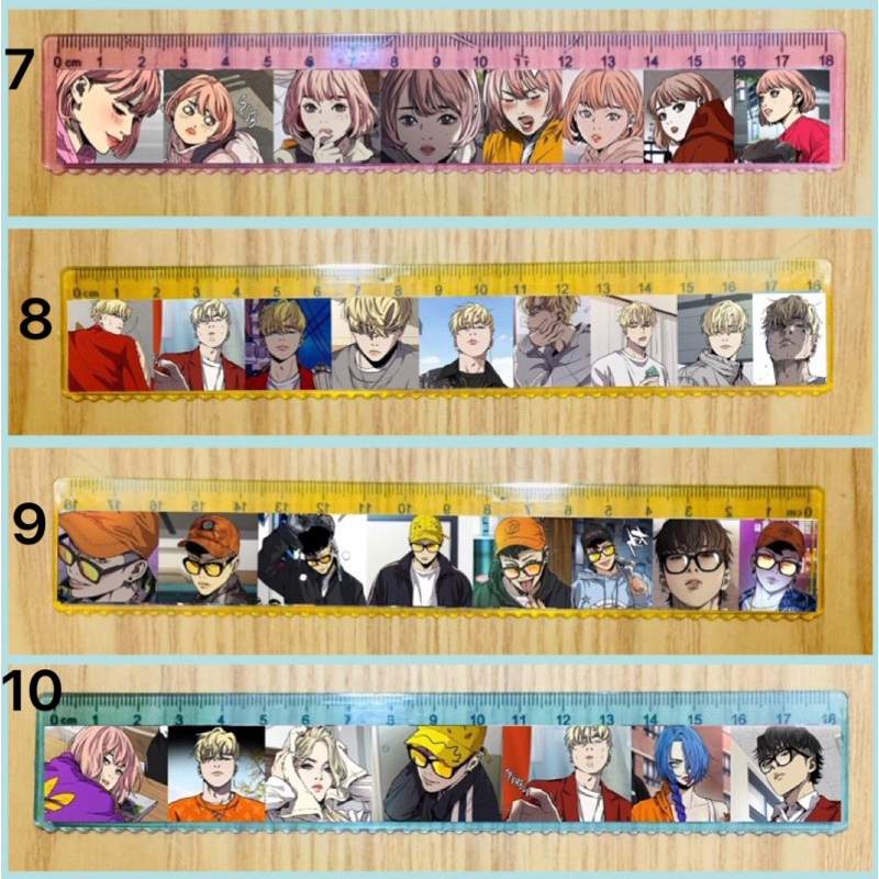 Thước kẻ hình BL owen knight 2 cái khác nhau/ thước anime owen knight