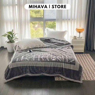 Chăn tuyết nhung 3.2kg mihava cao cấp siêu mềm siêu ấm