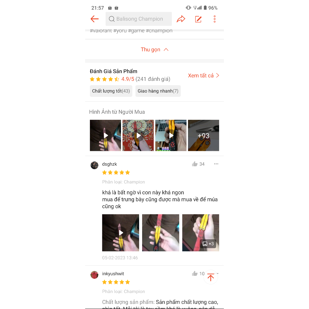 Phần thưởng cho nhà vô địch Champion Valorant full hợp kim