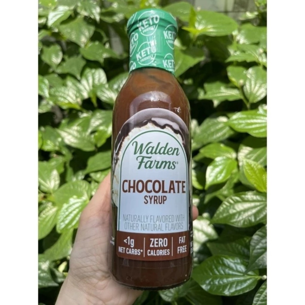 [Tặng 5G đường] Siro ăn kiêng sugar free syrup Walden Farm 12oz 355ml (chocolate, strawberry, blueberry, maple walnut)