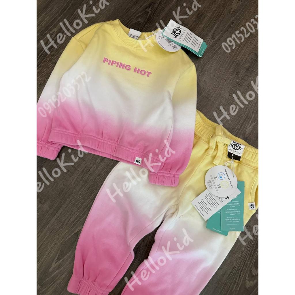 Bộ loang vàng hồng HOT cho bé