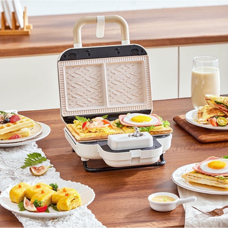 Máy làm sandwich ăn sáng YIDPU 3 khay
