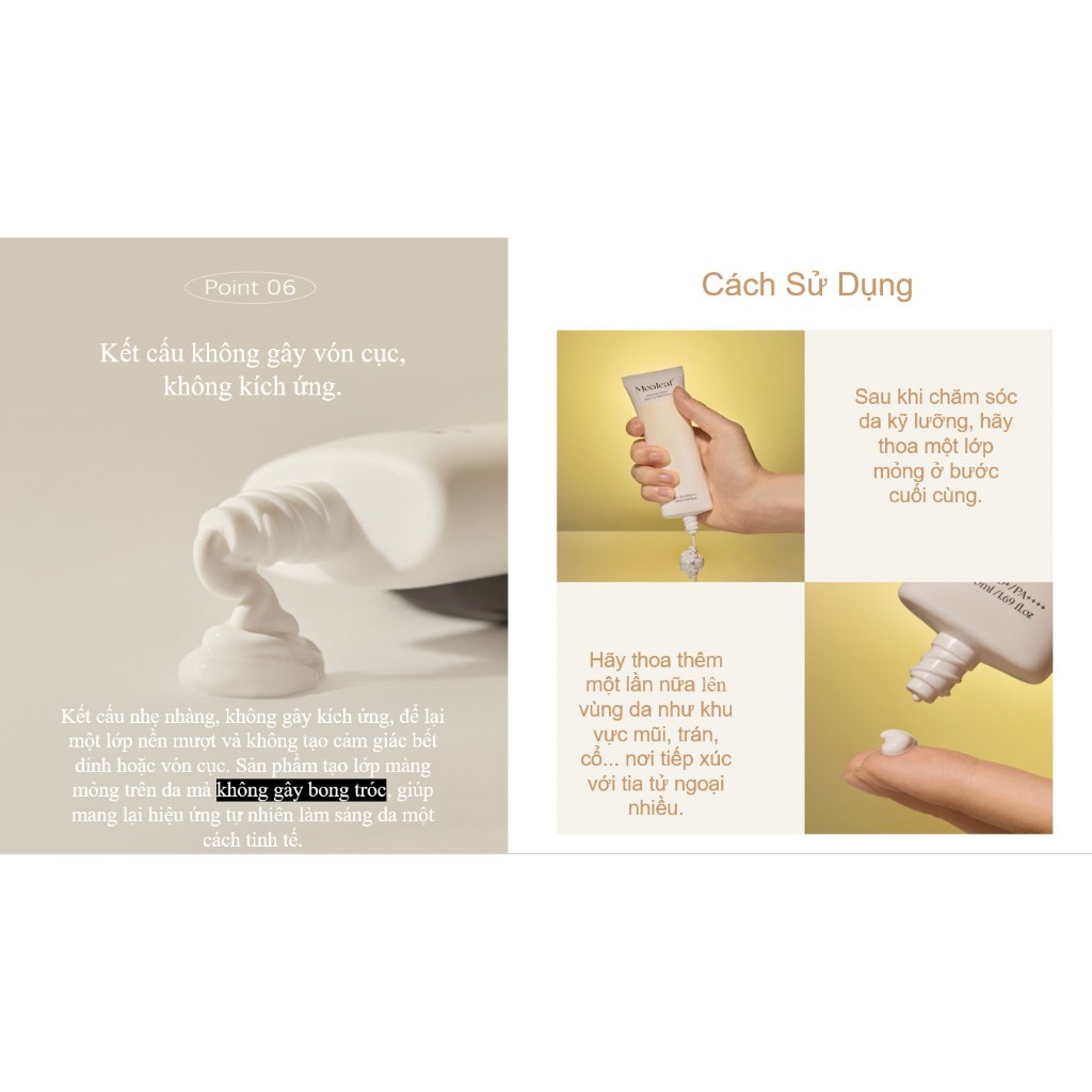 Kem thắp sáng da MOALEAF Cotton Tone Up Sunscreen Hàn Quốc - Hương Chất Group