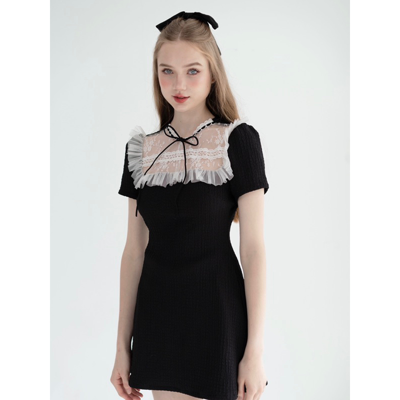 Mirin dress đầm thun thừng cao cấp phối ren AGUJA