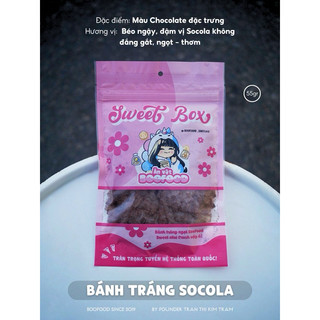 Bánh tráng ngọt boofood vị chocolate béo ngọt đắng nhẹ