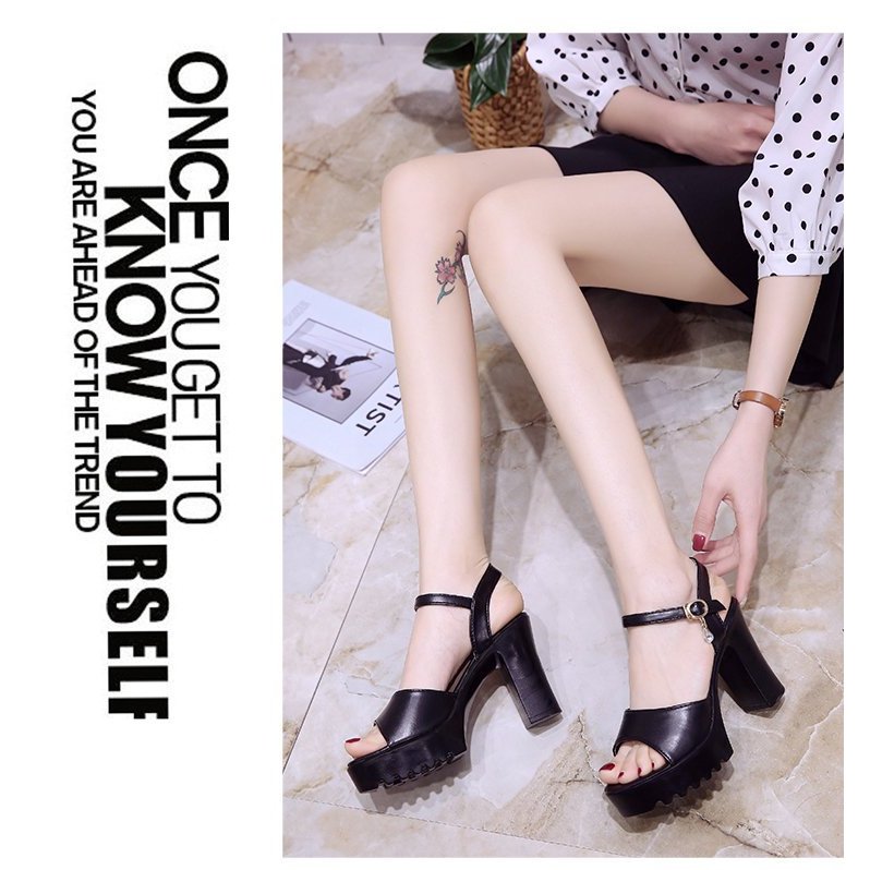Sandal nữ cao gót 10 phân độn đế trước dễ đi siêu nhẹ êm chân WD857