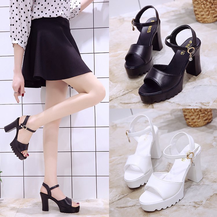 Sandal nữ cao gót 10 phân độn đế trước dễ đi siêu nhẹ êm chân WD857