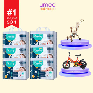 Combo 6 Bịch Tã/bỉm Quần Gooby Premium chống trào đến 12h size M/L/XL - Umee Babycare