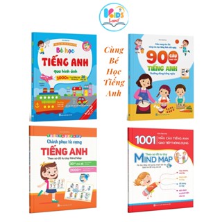 Sách Combo 4 Quyển Giúp Bé Học Tiếng Anh Theo Sơ đồ Tư Duy Mind Map ( Kèm File Nghe quét mã)