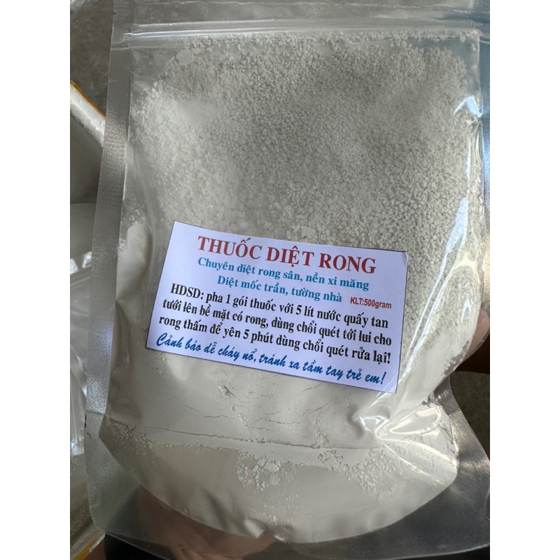 BỘT TẨY RONG RÊU NỀN XI MĂNG gói 500gram - loại bột mịn pha nước