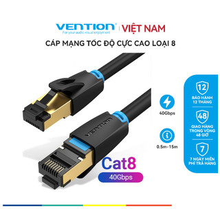 Dây cáp mạng vention cat8 40gpbs ethernet cáp mạng 2000mhz rj45 sftp tốc độ cao chuyên nghiệp