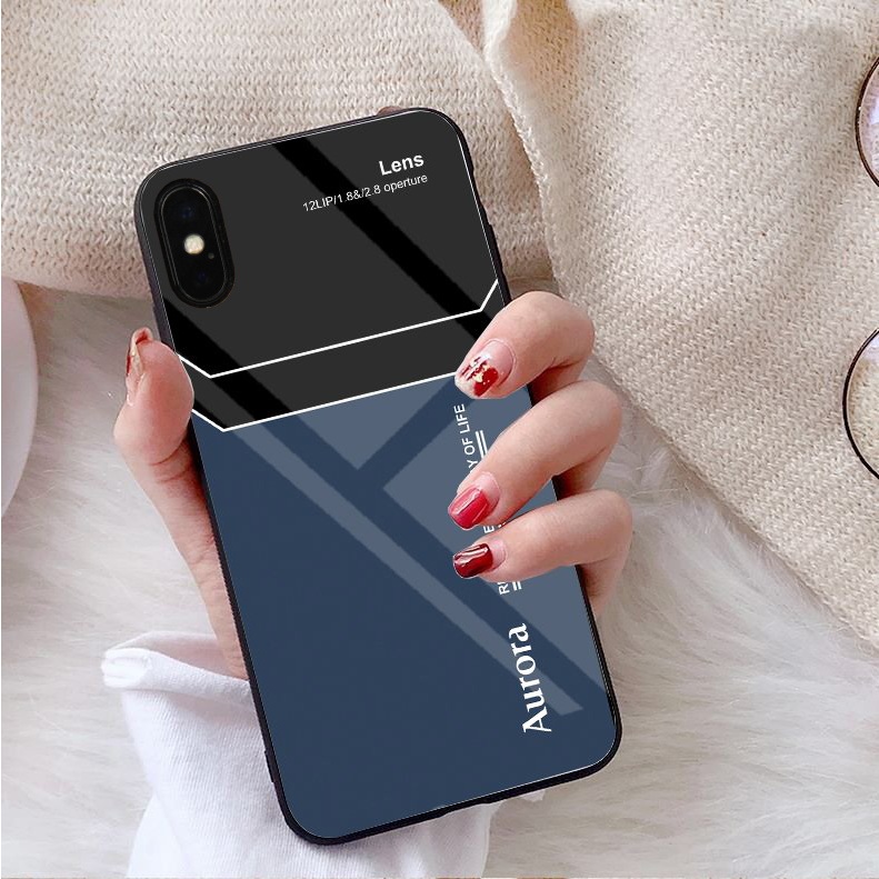 Ốp Lưng IPHONE X, XS, XS MAX,XR Mặt kính gương sáng bóng cao cấp