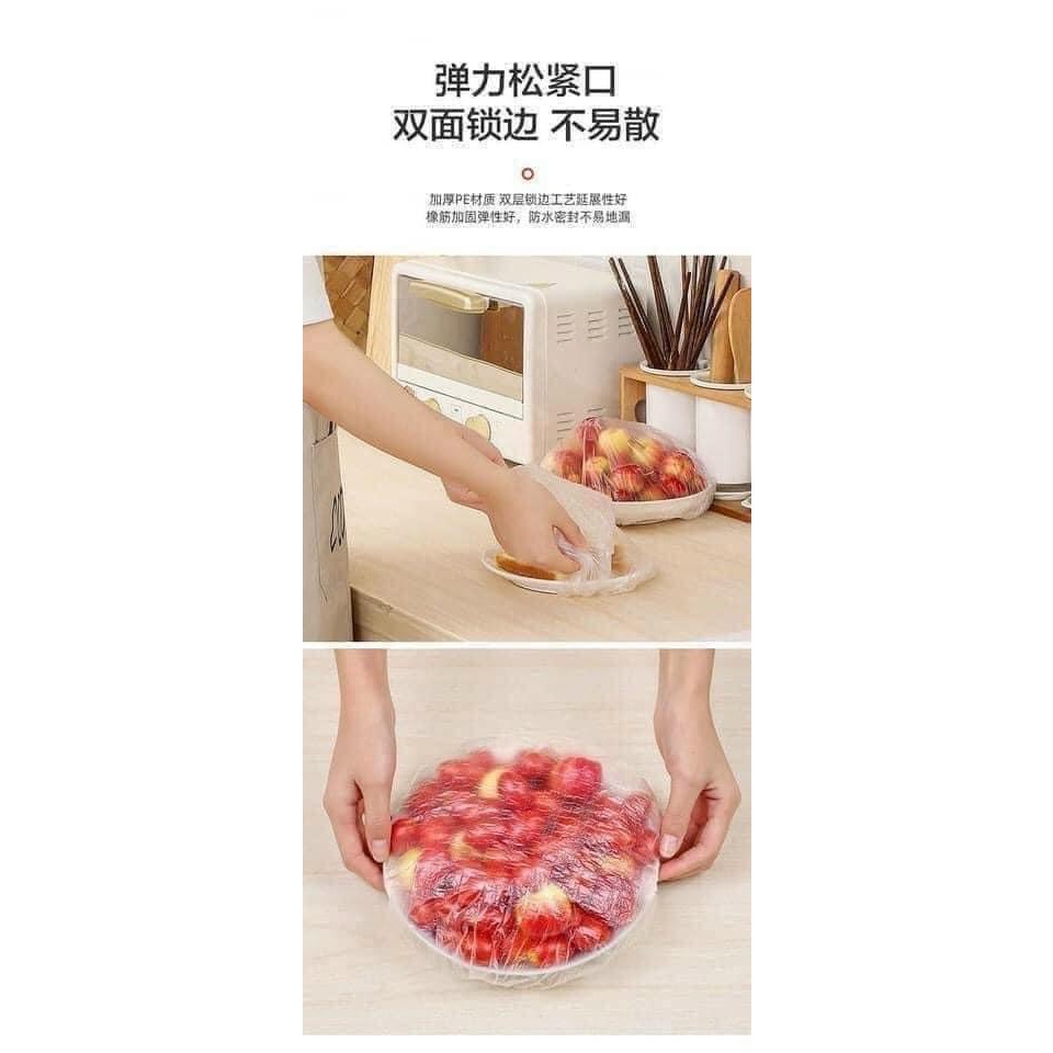 Màng bọc thực phẩm tặng túi gấu dây rút siêu dễ thương