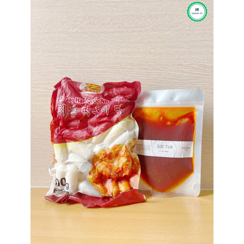 TOKBOKKI - BÁNH GẠO HÀN QUỐC NHÂN PHOMAI 500G + KÈM SỐT