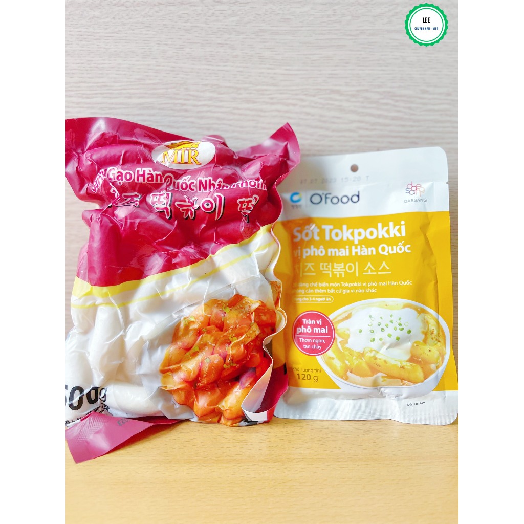 TOKBOKKI - BÁNH GẠO HÀN QUỐC NHÂN PHOMAI 500G + KÈM SỐT