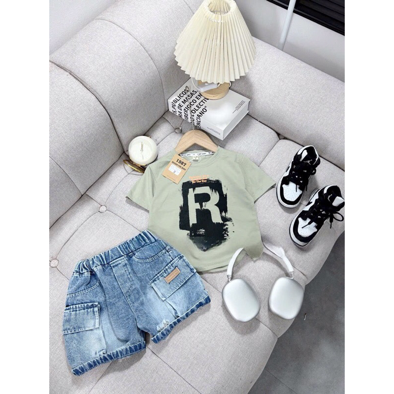 Set áo cotton kèm quần kaki túi hộp chuẩn quảng châu giá sỉ 10-30kg