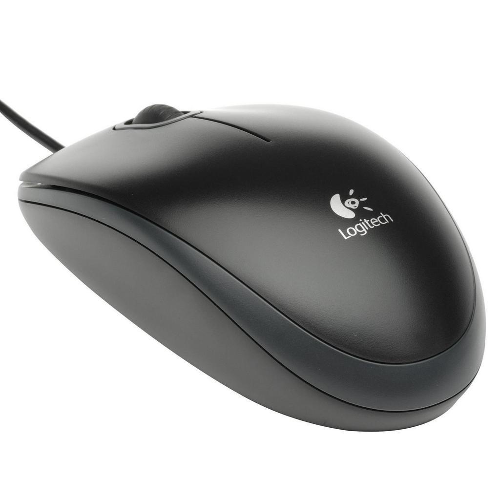 Chuột có dây Logitech B100 - Hàng Chính hãng