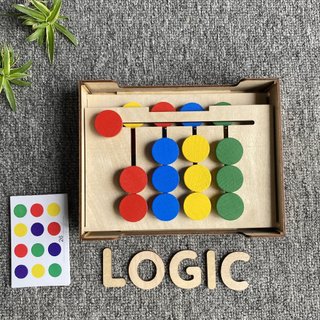 Đồ chơi logic toán học montessori 4 màu