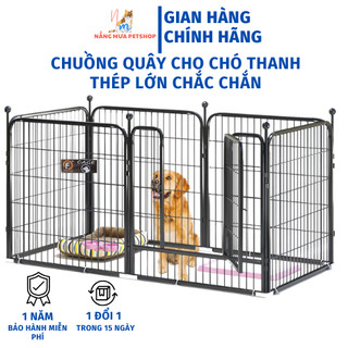 Chuồng chó, lồng quây chó thép hộp sơn tĩnh điện chắc chắn