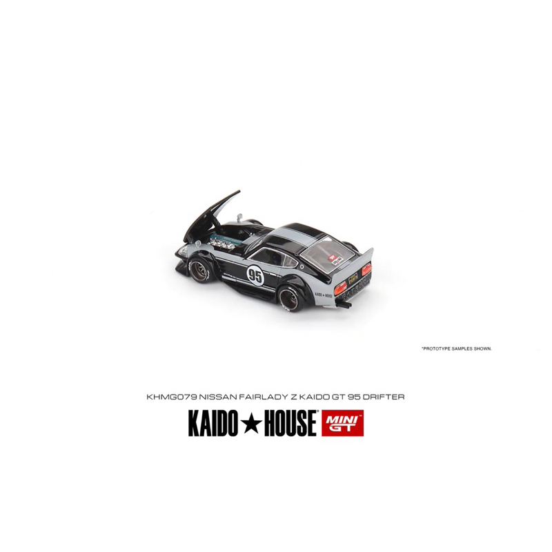 Hobby Store xe mô hình Kaido House x Mini GT #079 Nissan Fairlady Z Kaido GT 95 Drifter V1 tem 95 Xám Full Box Full Seal