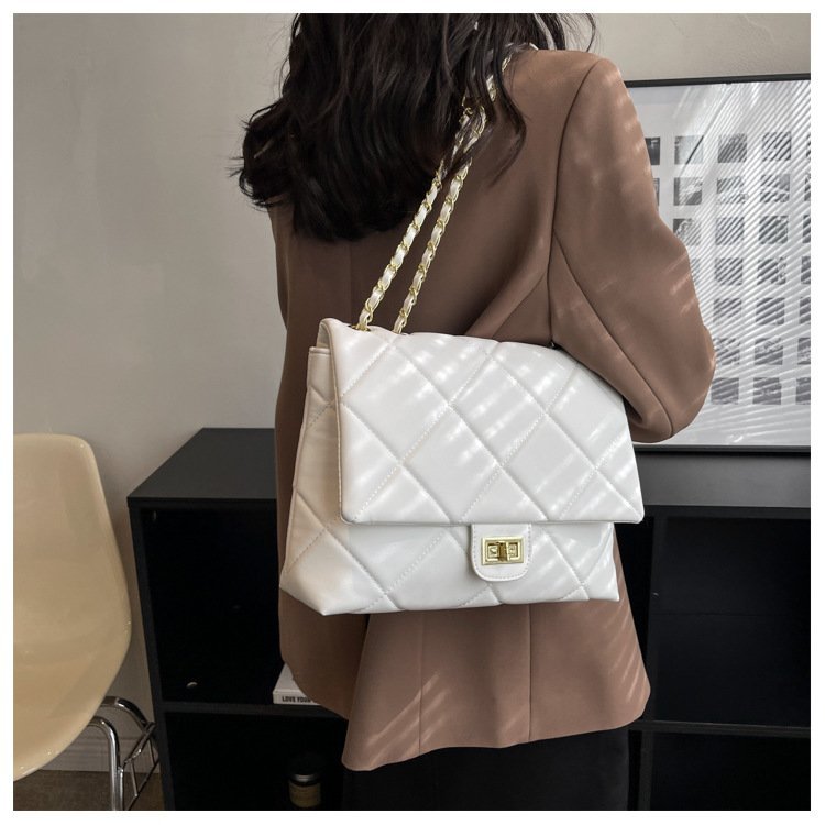 Túi Xách Nữ Da Mêm Sz 28 Đeo Vai Hình Vuông Cỡ Nhỏ Phối Dây Đeo Sợi Xích Thời Trang Thời Trang Hàng Quảng Châu Cao Cấp