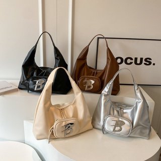 Túi xách leng keng thời trang đeo vai sức chứa lớn đeo sát nách da pu siêu mềm size 42 hàng quảng châu cao cấp cho nữ
