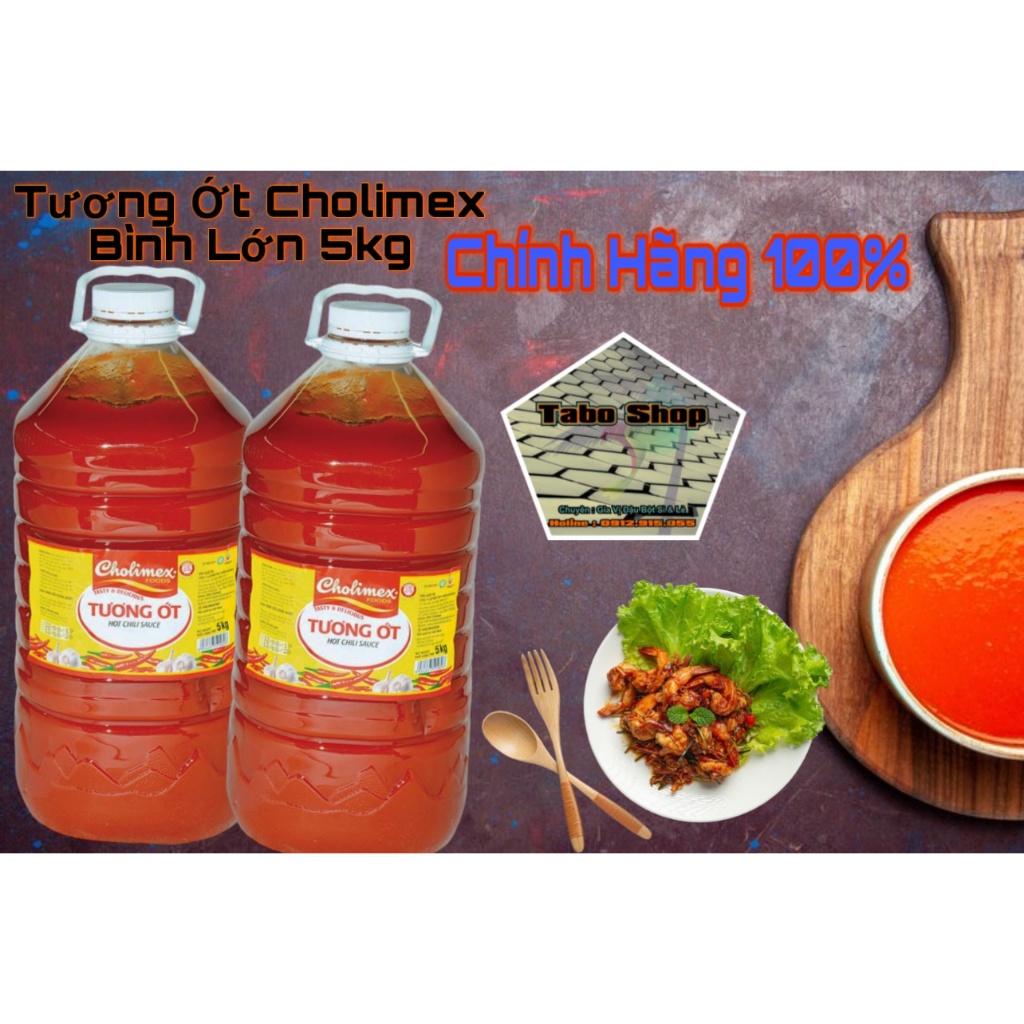 Tương ớt Cholimex Bình 5Kg Chính Hãng 100%