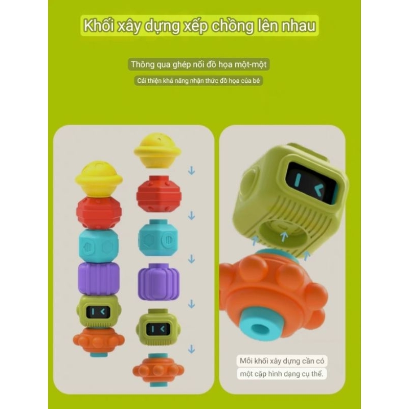 Đồ chơi thông minh sáng tạo các khối không gian cho bé