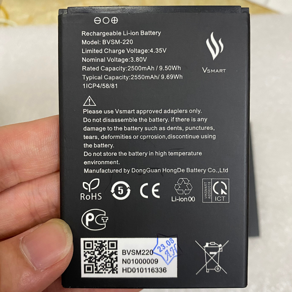 Pin VSmart Bee / BVSM-220 bao test đổi mới