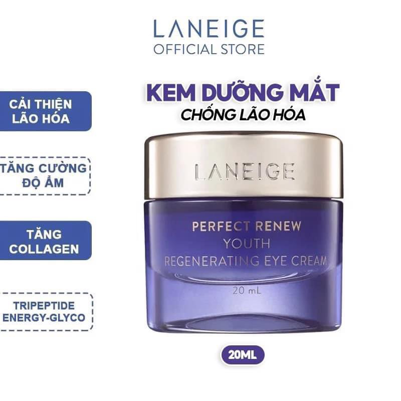 (09/2024)Kem Dưỡng Mắt Ngăn Ngừa Lão Hóa Laneige Perfect Renew Youth Regenerating Eye Cream 20ml